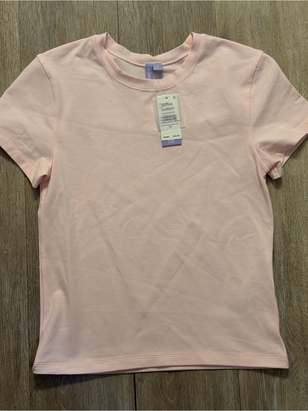 Florence by Mills Softie Cotton Short Sleeve T-Shirt Womens Size M NWT